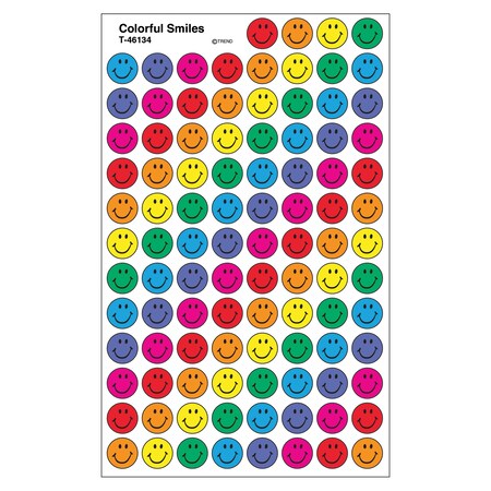 Trend Enterprises Colorful Smiles superSpots Stickers, PK4800 T46134